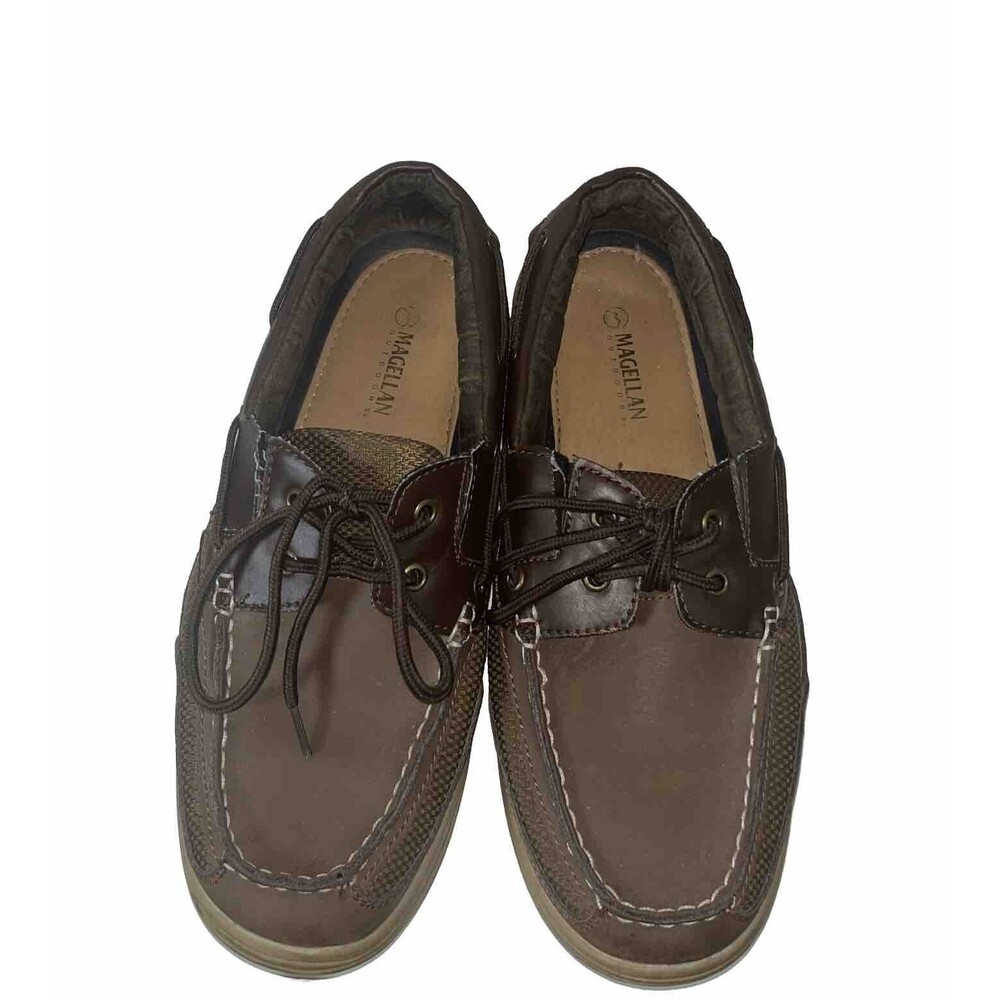 Magellan Outdoors Leather Boat Men Shoes Brown Size 10 Style: Fwmfmc2056